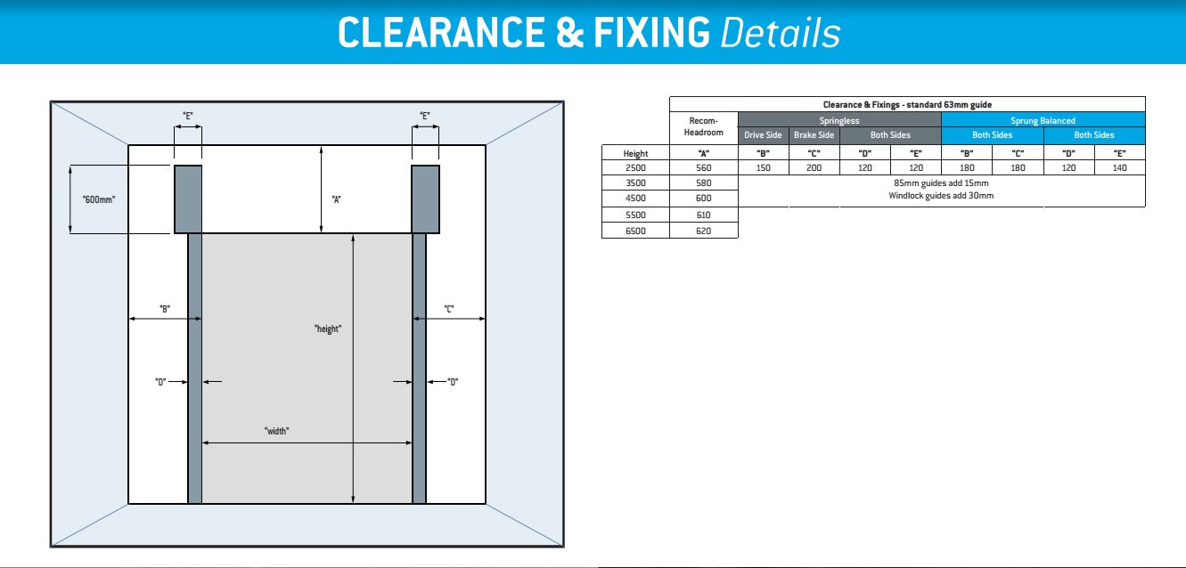 3300mm high x Flexible Width Roller Shutter Door